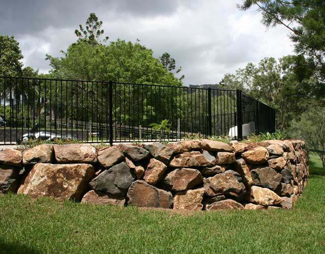 Gold Coast Rock Retaining Wall